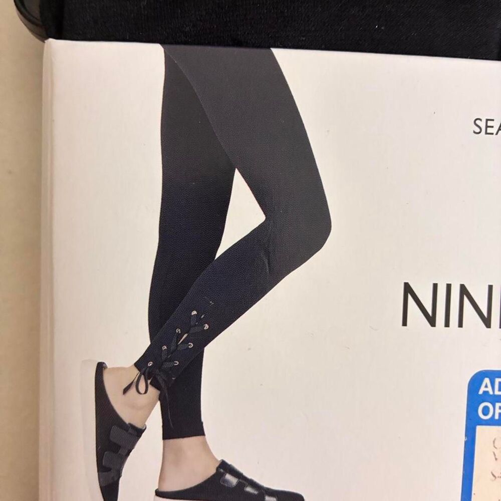 Nine-west Women's Black and White Leggings